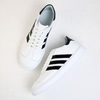 Білі кеди з чорними полосками Арт 15-10/0136