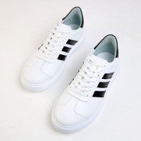 Білі кеди з чорними полосками Арт 15-10/0136