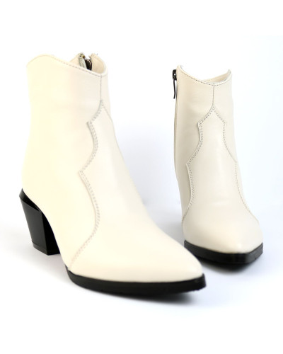 Бежеві шкіряні Козаки Арт. 657-11/57