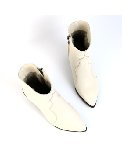 Бежеві шкіряні Козаки Арт. 657-11/57