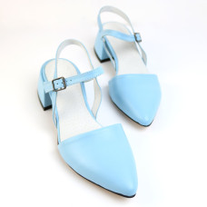 Босоніжки з блакитної шкіри Арт. 457-11/4057Ок