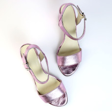 Босоніжки з рожевої шкіри Арт. 615-1Ок