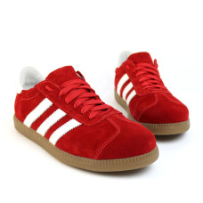 Красные замшевые кеды со шнуровкой – яркий акцент для вашего образа! Арт. 15-10-21918