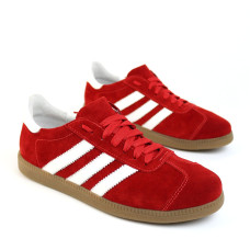 Красные замшевые кеды со шнуровкой – яркий акцент для вашего образа! Арт. 15-10-21918