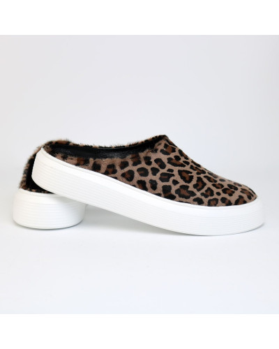 Леопардові капці - сабо