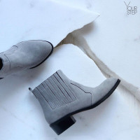 Черевики із сірої замші Арт. 306-4