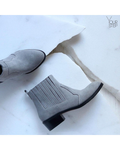 Черевики із сірої замші Арт. 306-4