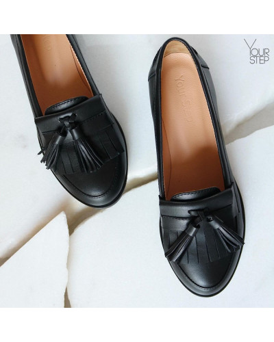 Шкіряні чорні лофери Арт. 05-15 (Mar4)