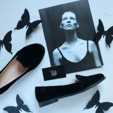 Сліпери із чорної замші Арт. 05-3К(Mr8)