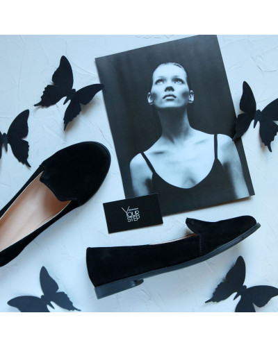 Сліпери із чорної замші Арт. 05-3К(Mr8)