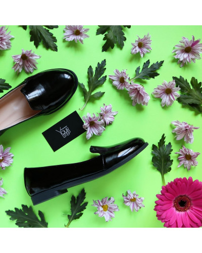 Чорні лакові сліпери Арт. 05-3К(Mr8)