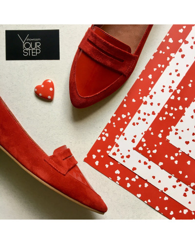 Балетки красного цвета Арт. 16-3