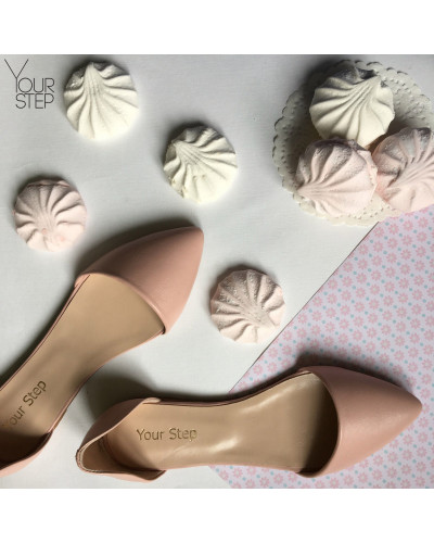 Рожеві балетки з гострим носом Арт.: 17-1