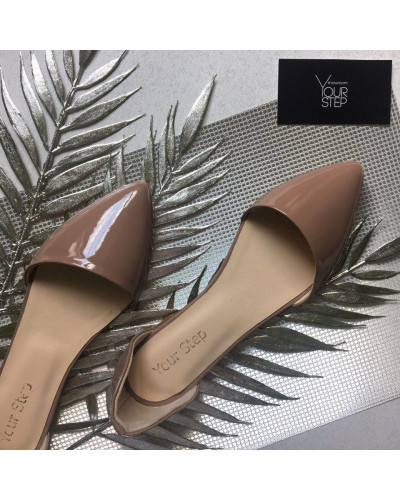 Лакові балетки з гострим носом Арт.: 17-1