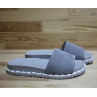 Шльопанці сірого кольору Арт. 10-9/125