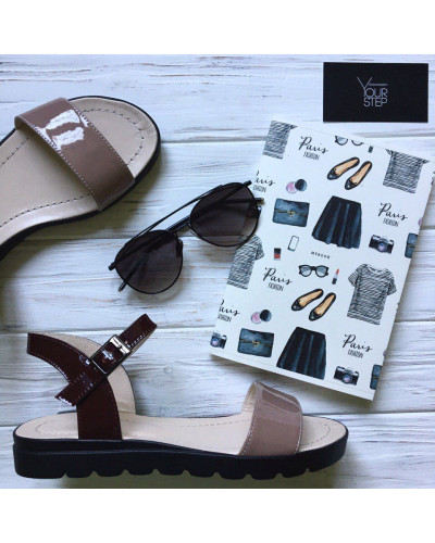 Лакові жіночі босоніжки Арт. 10-5