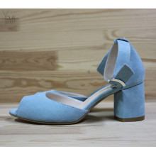 Босоніжки з замші на підборах Арт. 605-5/45Ок