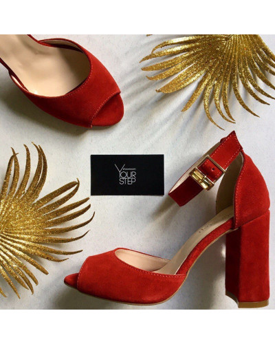 Босоніжки червоного кольору Арт. 95-6/44ОК