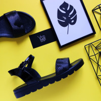 Босоніжки чорного кольору Арт. 10-5