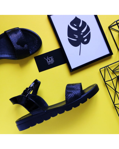 Босоніжки чорного кольору Арт. 10-5