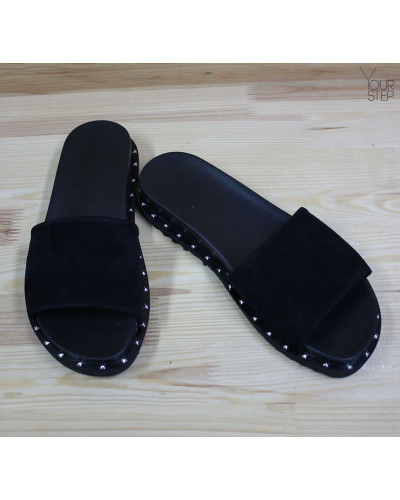Шльопанці чорного кольору Арт. 10-9/125