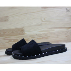 Шльопанці чорного кольору Арт. 10-9/125