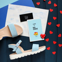 Босоніжки блакитного кольору Арт. 10-5