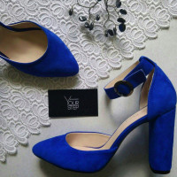 Босоніжки яскраво-синього кольору Арт. 35-7/24Ок