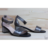 Босоніжки з шкіри Арт.: 615-3/415 Serebro