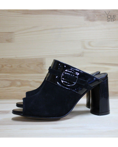 Мюлі чорного кольору Арт. 853-4/45