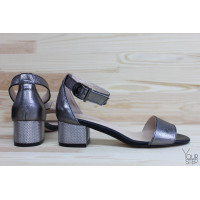 Босоніжки з шкіри Арт.: 615-3/415 Serebro