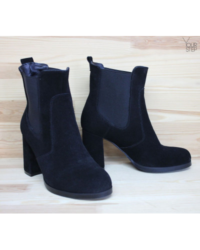 Чорні Челсі на підборах Арт. 805-2Ок