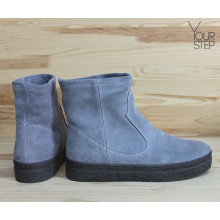 Ботинки из серой замши Арт. 12-19Ls