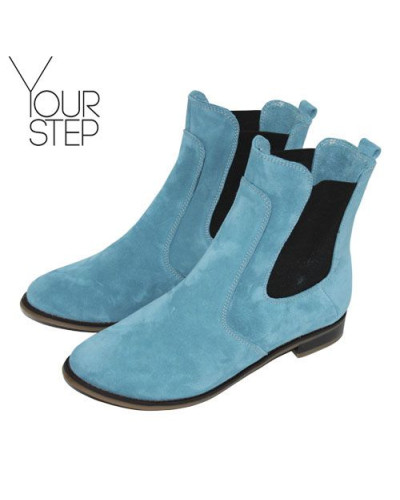 Челсі з бірюзової замші Арт. 12-1/12