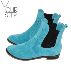 Челсі з бірюзової замші Арт. 12-1/12