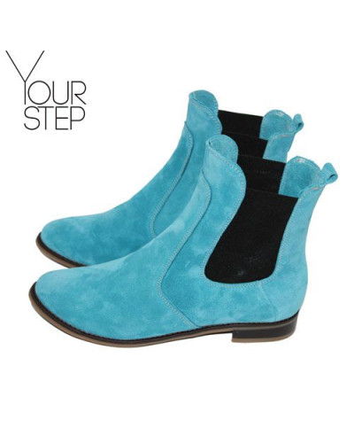 Челсі з бірюзової замші Арт. 12-1/12