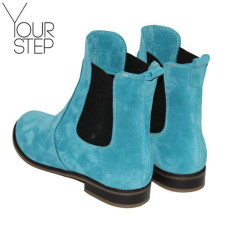 Челсі з бірюзової замші Арт. 12-1/12