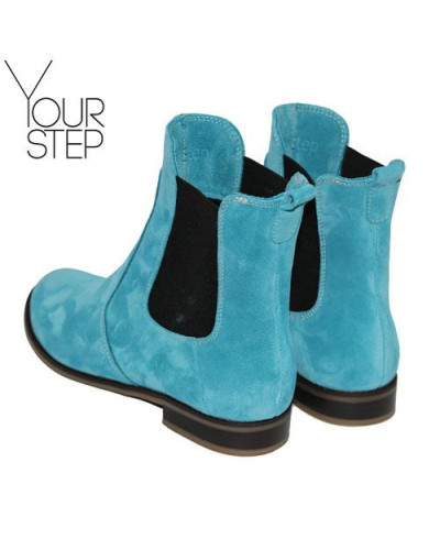 Челсі з бірюзової замші Арт. 12-1/12