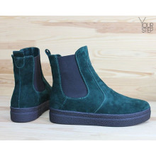 Челсі із зеленої замші Арт. 12-1Ls