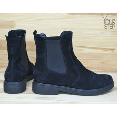 Чорні челсі з натуральної замші 12-1(Sn4)