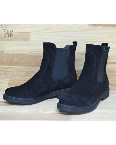 Чорні челсі з натуральної замші 12-1(Sn4)