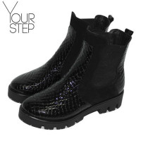 Лакові Челсі чорного кольору Арт. 12-1(S2)