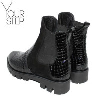 Лакові Челсі чорного кольору Арт. 12-1(S2)