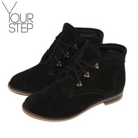 Черевики із чорної замші Арт. 12-5F/12