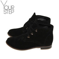 Черевики із чорної замші Арт. 12-5F/12