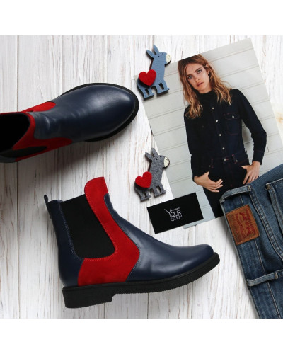 Челсі зі шкіри та замші 12-1(Sn4)