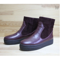 Ботинки бордового цвета Арт. 12-19Ls