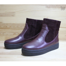 Ботинки бордового цвета Арт. 12-19Ls