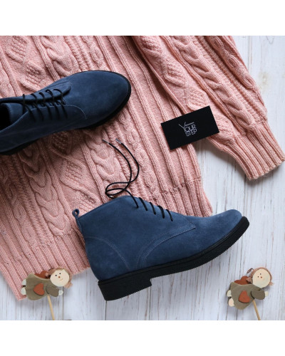 Черевики із сірої замші Арт. 12-20(Sn4)