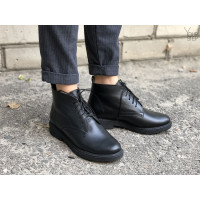 Черевики із чорної шкіри Арт. 12-20(Sn4)